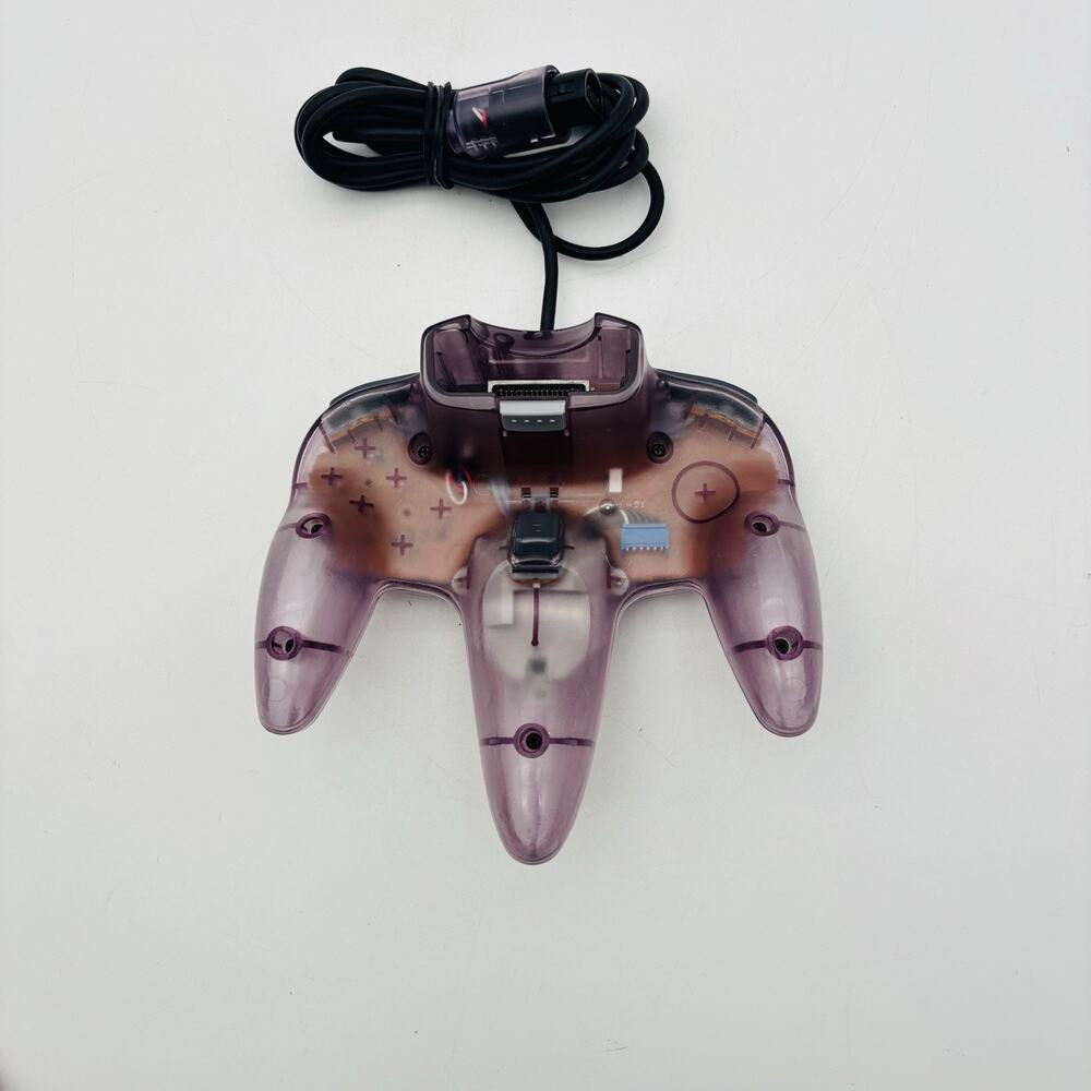 Nintendo 64 N64 OEM Clear Atomic Purple Controller Tight Stick, Working / Tested - Picture 8 of 12